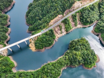 Reservoir reveals beautiful natural ecology in Guangxi